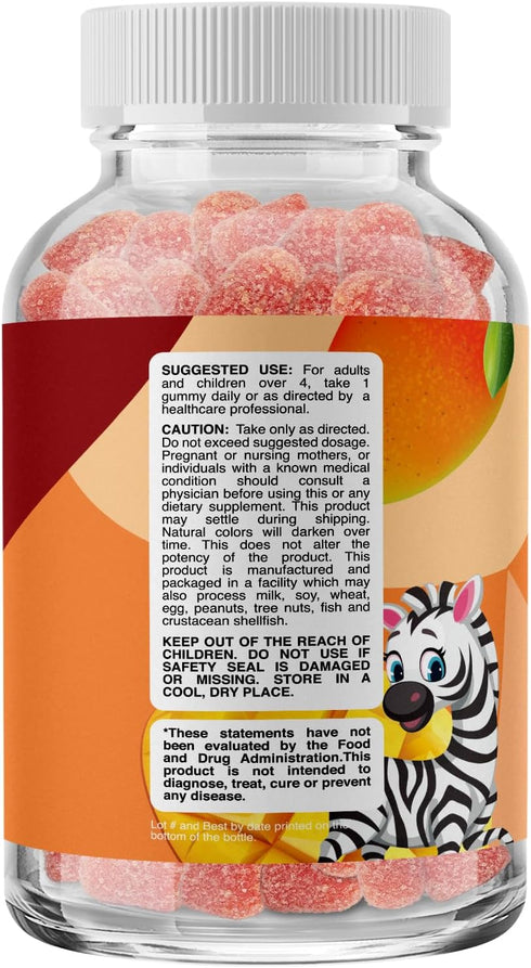 Lutein & Zeaxanthin Eye Vitamins for Kids - Delicious Vegan Eye Health Vitamins Lutein and Zeaxanthin Gummy Vitamins for Kids Eye Care - Lutein Gummies for Vision Clarity and Blue Light Support