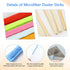 12 Pcs Microfiber Detail Duster Sticks, Fan Cleaning Brush, Crevice Cleaning Tool for Home and Car