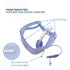 TIDI Posey Foam Trach Tie, Large, 1 Package of 12 Ties for Tracheostomy Tube