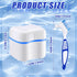 Patelai 2 Denture Cases with Cleaner Brushes, Travel Retainer Case, Dentures Container, Braces Pacifier Storage