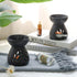 Set 2, ComSaf Essential Oil Burner Wax Melt Burners of Aromatherapy Aroma Burner Ceramic Oil Diffuser Candle Tealight