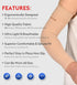 KEKING Lymphedema Compression Arm Sleeves with Silicone Band for Men Women, 20-30 mmHg