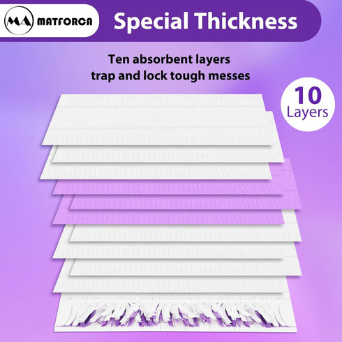 10 Pack Disposable Power Mop Pads Refills for Swiffer PowerMop Multi-Surface Replacement Mopping Pads