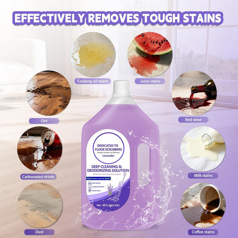 QKLYXEN 82 OZ Floor Cleaning Solution Compatible with Tineco FL Lavender Floor Cleaner Rich, Long-lasting Fragrance
