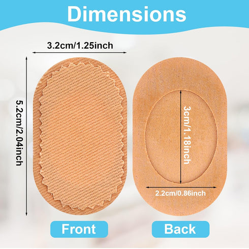 18 Pieces Bunion Cushions Pads, Protector Patches for Bunion Pain Relief to Wear with Shoes, Foot Callus Patches,