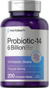 Horbaeach Chewable Probiotics 200 Tablets | 6 Billion CFUs | 14 Probiotic Strains | Vegetarian, Non-GMO & Gluten Free