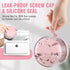 Denture Bath Box Cup Kit, Portable Leak Proof Retainer Case for Travel, Cleaning Care with Brush, Strainer, Tool, Mirror