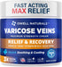OWELL NATURALS Varicose Vein Cream for Legs - 2oz Maximum Strength All Natural Discomfort Reliever for Muscle