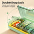 ZHIYES 7 Weekly Pill Organizer,Portable Day Pill Box,Moisture Proof Medicine Pill Organizer,Travel Pill Case