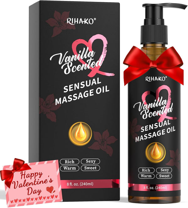 Valentines Day Date Night Sensual Body Massage Oil Vanilla Sensual Massage Oil