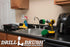 Kitchen Cleaning Supplies - Cast Iron Skillet Scrubber, Pots and Pans Brush, Oven Rack Tool, Sink Scrubbing Brush