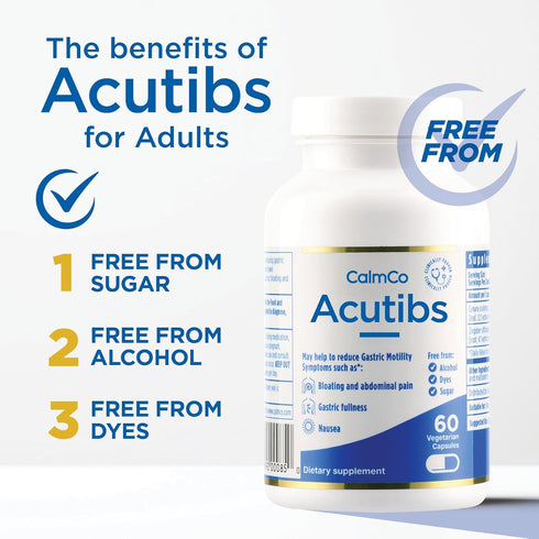 Acutibs Vegetarian Capsules, Artichoke & Ginger Extracts for Gastric Discomfort Relief, 60 Count