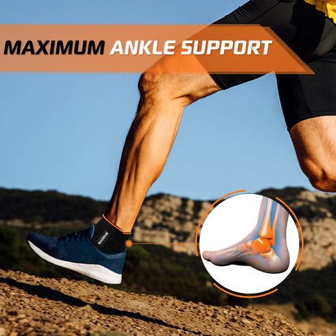 Adjustable Ankle Brace for Women and Men - Ankle Support for Sprain, Plantar Fasciitis, Achilles Tendon, Compression