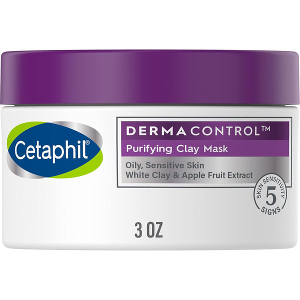 Cetaphil Clay Mask Pro, Dermacontrol Purifying Clay Face Mask with Bentonite Clay for Oily, Sensitive Skin