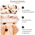 VELSCRUN 6 Pcs Brown Leopard Puffy Sponge Spa Headband Set - Hair Accessories for Washing Face and Makeup