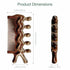 Jaasuee Wooden Massage Comb - Scalp, Neck, and Leg Acupressure Tool - Manual Head Massager for Men and Women