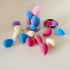 Mini Makeup Sponge Multi-colored Set, 10 Pcs Small Beauty Blender for Foundation, Powder, and Concealer