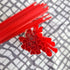 200pcs Heart Shaped Red Straws, Cute Disposable Drinking Straws Individually Wrapped for Valentines Day Party Supplies