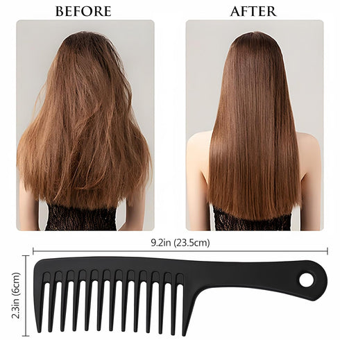 Wide Tooth Comb & Large Hair Detangling Comb, Durable Brush for Styling and Professional Hair Care