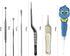 6 Pcs Ear Pick Ear Curette - LED Light Earwax Removal Cleaner with Stainless Steel Storage Box