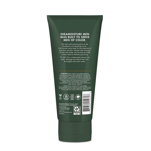 SheaMoisture Beard Wash for Full Beards, Maracuja Oil & Shea Butter, Deep Clean and Refresh, 6 oz