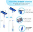 Window Cleaner Tool for Home with Extension Pole 20''-30'', Squeegee for Window Cleaning, Glass Washer for Car Windshield, Shower Doors, Mirror