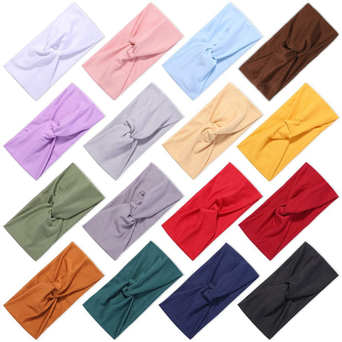 jollybows 16 PCS Headbands for Women Elastic Hair Bands, No Slip Hair Accessories for Girls