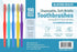 100 Pack Disposable Medium Soft Bristles Bulk Toothbrushes, Individually Wrapped