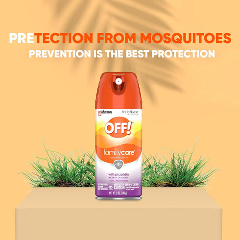OFF! FamilyCare Insect & Mosquito Repellent Aerosol - Bug Spray with Picaridin for Everyday Use, 5 oz