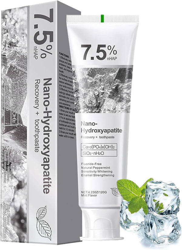 Vingtank Hydroxyapatite Toothpaste, Deep Cleaning Toothpaste, Advanced Enamel Protection, Fluoride-Free Formula with Gentle