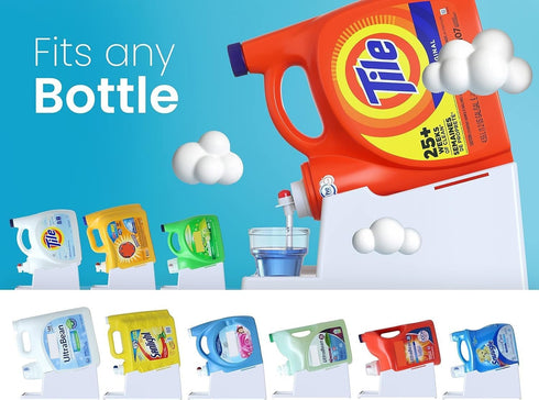 TidyFriend Liquid Laundry Detergent Holder Stand with Drip Tray & Rubber-Grip Feet, Stand for Laundry Room Organization