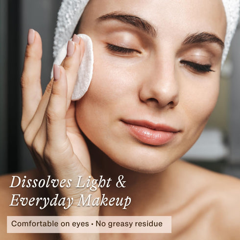 Makeup Remover - USA Made with Natural & Organic Ingredients, Gentle Non-Greasy for All Skin Types