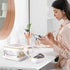 Transparent Waterproof Cosmetic Organizer, Clear Makeup Bag with Brush Bag, Travel Toiletry Bag with Zipper for Women