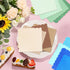120PCS Dusty Blue Cocktail Party Napkins, Gradient Blue Scalloped Beverage Dessert Paper Napkins for Events
