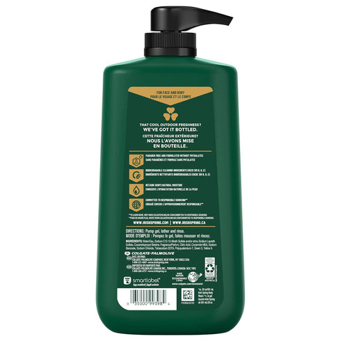 Irish Spring Men's Body Wash Pump, Original 30 Oz for Fresh and Clean Skin for 24 Hours