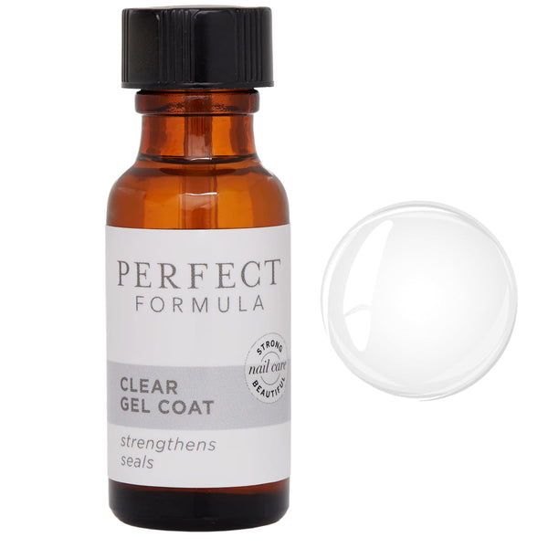 Perfect Formula Clear Gel Coat, Nail Strengthener, Keratin Treatment, 0.60 fl oz, Made in USA
