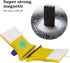 GOTOTOP Magnetic Window Cleaner Tools, Double-Sided Glass Wiper with 2 pcs Cotton for Home Use, Blue