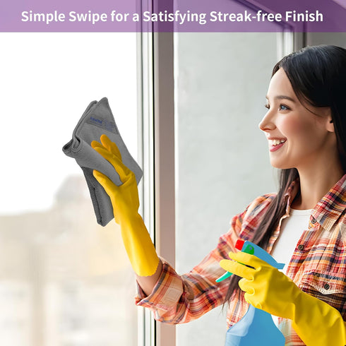 Package 1 Pack, 1 Pack) Ablethe Window & Enviro Cleaning Cloth Basic - Streak Free Cleaning Rags, Microfiber Cleaning