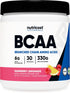 Nutricost BCAA Powder, 2:1:1 Ratio, Raspberry Lemonade Flavor, 30 Servings