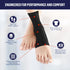 Doctor Developed Plantar Fasciitis Socks/Compression Foot Sleeves, Copper Ankle Brace for Heel Support (Black, S)