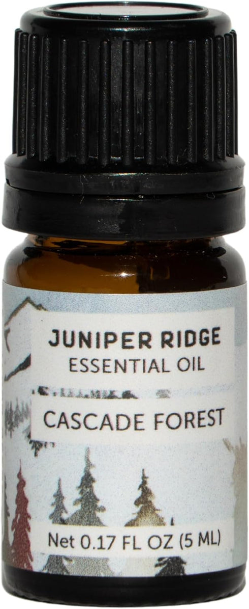 Juniper Ridge Cascade Forest Essential Oil - Crisp Woodsy Autumnal Scent with Douglas Fir & Pine Notes, 5ml