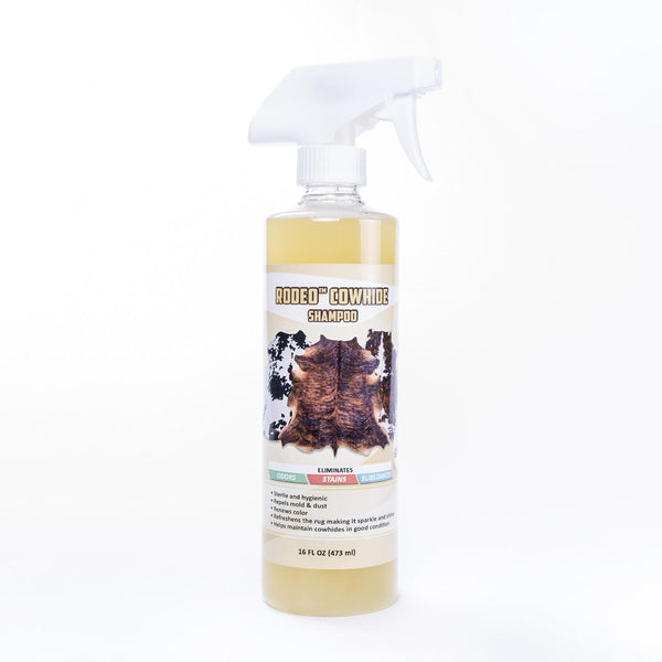 Rodeo Cowhide Rug/Carpet Cleaning Solution Shampoo - Deep Cleaning Spot Cleaner for Hide Rugs & Upholstery - Lemon