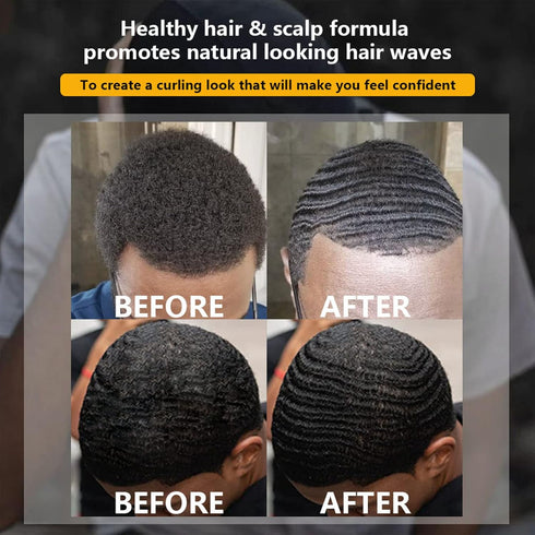 Wave Pomade for Men, Strong Hold Hair Cream for 360 Wave Training, Moisture, Control, and Silky Shine