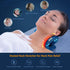 Neck Stretcher Heated Cervical Traction Device Pillow with Graphene Heating Pad for Neck Pain Relief (Dark Blue)