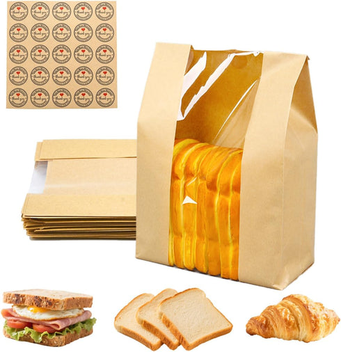 INTOMYTH 10 Pcs Bread Bags for Homemade Bread - 12.6"x8.3"x4", 50% Thicker Sourdough