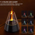 Villelei 7-Color Candle Flame Essential Oil Diffuser, Aromatic air humidifier, LED ultrasonic Aroma lamp with Timer