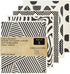 KMAKII 5 Pack Swedish Dishcloths - Black & White, Reusable Absorbent Sponge Cleaning Cloths for Kitchen and Counters