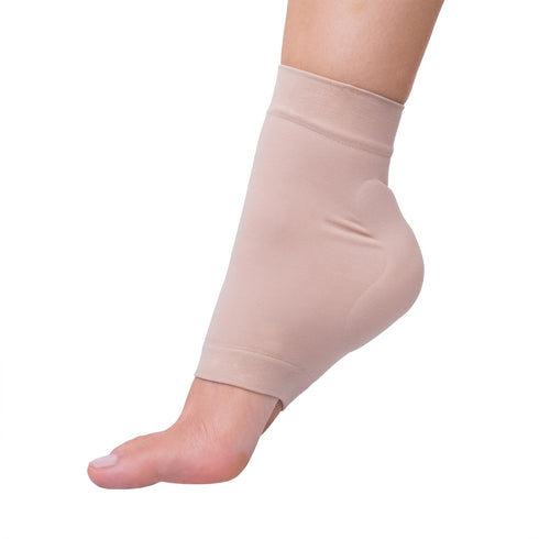 ZenToes Achilles Tendon Heel Protector - Compression Padded Sleeve Socks for Bursitis & Tendonitis, 1 Pair
