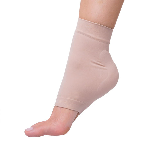 ZenToes Achilles Tendon Heel Protector - Compression Padded Sleeve Socks for Bursitis & Tendonitis, 1 Pair