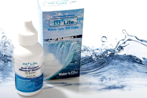 Mplus 2.0 Oz Pack, 925 8 oz Life Balance Your pH, Antioxidants Alkaline Mineral Drops, Single Portable, Yields Cups